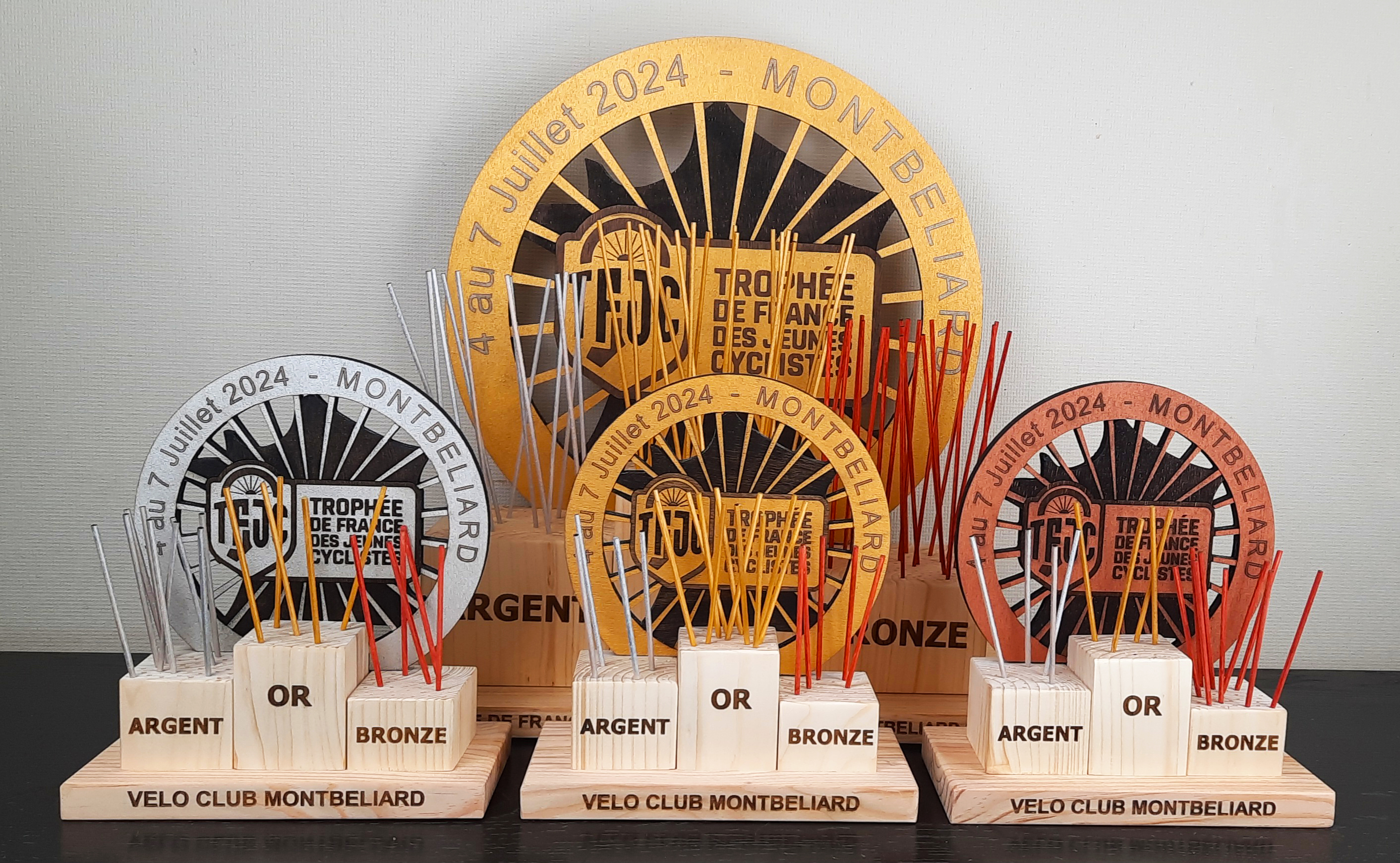 Les trophées du Trophée de France des Jeunes Cyclistes en 2024